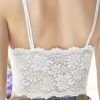 Women’s Floral Lace Longline Bralette