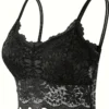 Women’s Floral Lace Longline Bralette